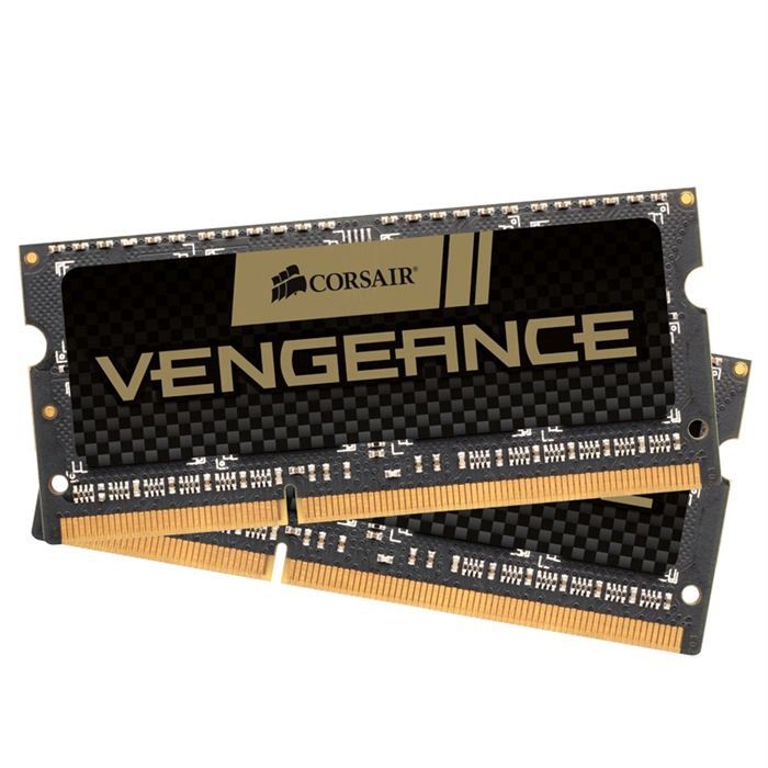  Memoire PC CORSAIR Mémoire PC Portable DDR3 - Vengeance 8 Go (2 x 4 Go) - 1600 MHz - CAS 9 (CMSX8GX3M2A1600C9) pas cher
