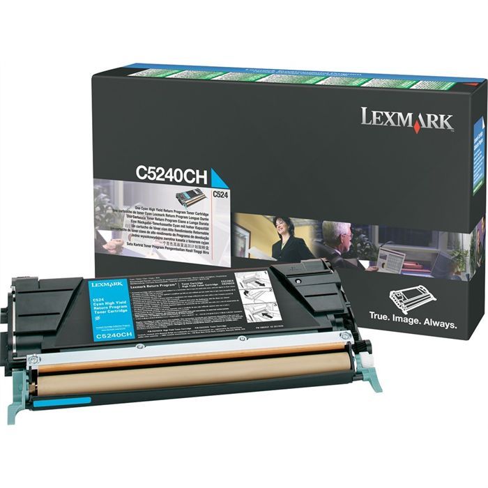 Cartouche toner LEXMARK C5240CH Cyan Haute capacité 5000 pages
