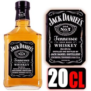 WHISKY BOURBON SCOTCH Jack Daniel's N°7 20cl
