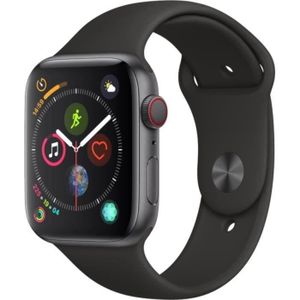 MONTRE CONNECTÉE Apple Watch Series 4 GPS + Cellular - 44mm Boîtier aluminium gris sidéral - Bracelet noir (2018) - Reconditionné - Excellent état