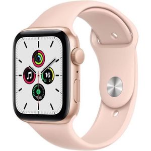 MONTRE CONNECTÉE Apple Watch SE GPS - 44mm Boîtier aluminium Or - Bracelet Rose des Sables (2020) - Reconditionné - Excellent état