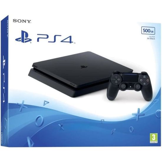 Console Sony PlayStation 4 Slim 500 Go + Manette - Noir - Reconditionné - Excellent état