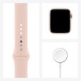 Apple Watch SE GPS - 44mm Boîtier aluminium Or - Bracelet Rose des Sables (2020) - Reconditionné - Excellent état-2