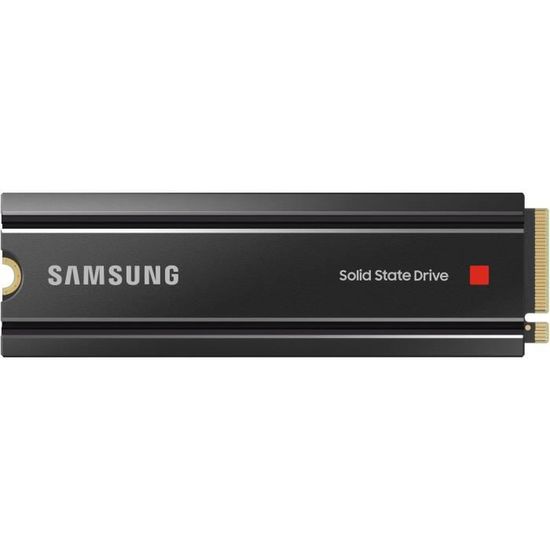 Disque SSD Interne - SAMSUNG - 980 PRO avec dissipateur - 1 To - NVMe - Compatible PS5 (MZ-V8P1T0CW)