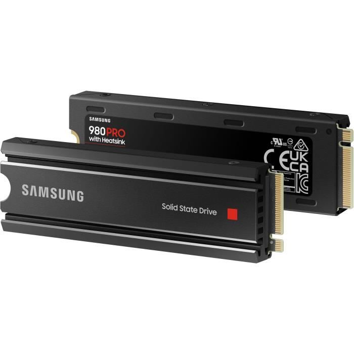 SAMSUNG - SSD Interne - 980 PRO - 1To - M.2 NVMe avec dissipateur  (MZ-V8P1T0CW) - Cdiscount Informatique