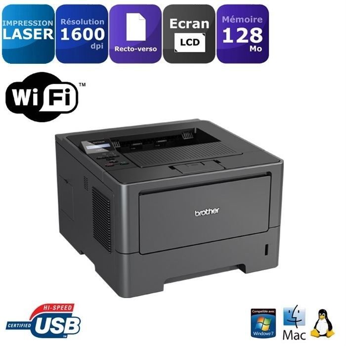 Brother HL5470DW Imprimante Laser WiFi Cdiscount Informatique