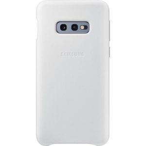COQUE - BUMPER Samsung Coque en cuir S10e - Blanc
