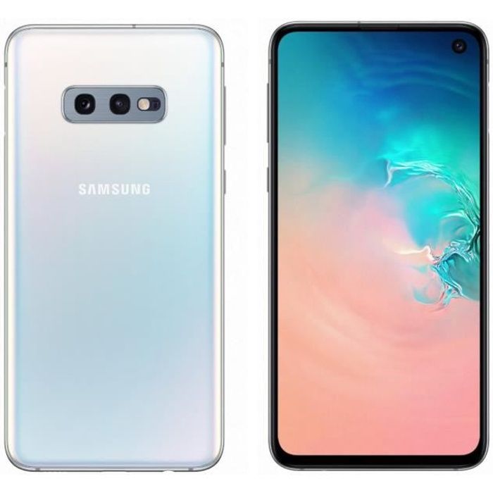 Vente Téléphone portable Samsung Galaxy S10e 128 go Blanc - Double sim pas cher Vente Téléphone portable Samsung Galaxy S10e 128 go Blanc - Double sim pas cher