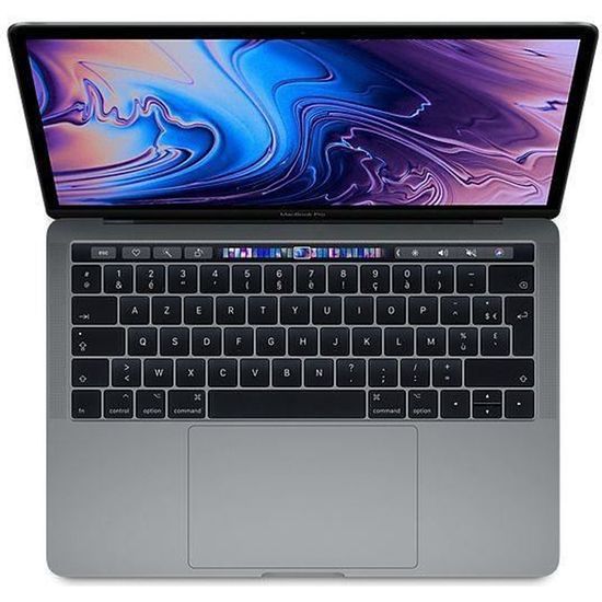 APPLE MacBook Pro Touch Bar 15" 2018 i7 - 2,2 Ghz - 16 Go RAM - 256 Go SSD - Gris Sidéral - Reconditionné - Etat correct