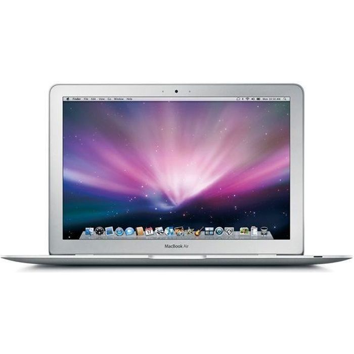 Top achat PC Portable APPLE MacBook Air 13" 2010 Core 2 Duo - 1,86 Ghz - 4 Go RAM - 128 Go SSD - Gris - Reconditionné - Etat correct pas cher