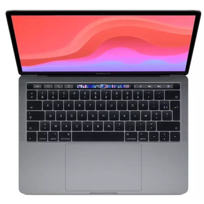 MacBook Pro Touchbar 13 M1 32 Ghz 8 Go 256 Go SSD Gris Sidéral (2020) – Reconditionné – Etat correct