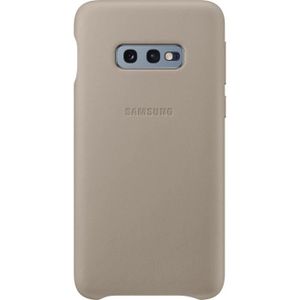 COQUE - BUMPER Samsung Coque en cuir S10e - Gris