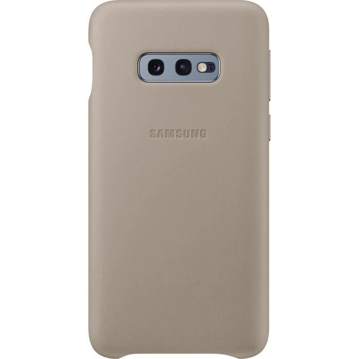 Samsung Coque Rigide en Cuir pour Galaxy S10e