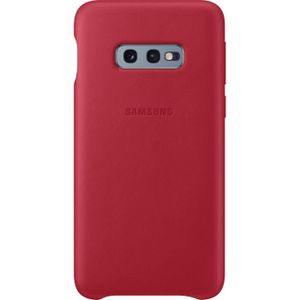 COQUE - BUMPER Samsung Coque en cuir S10e - Rouge bordeaux