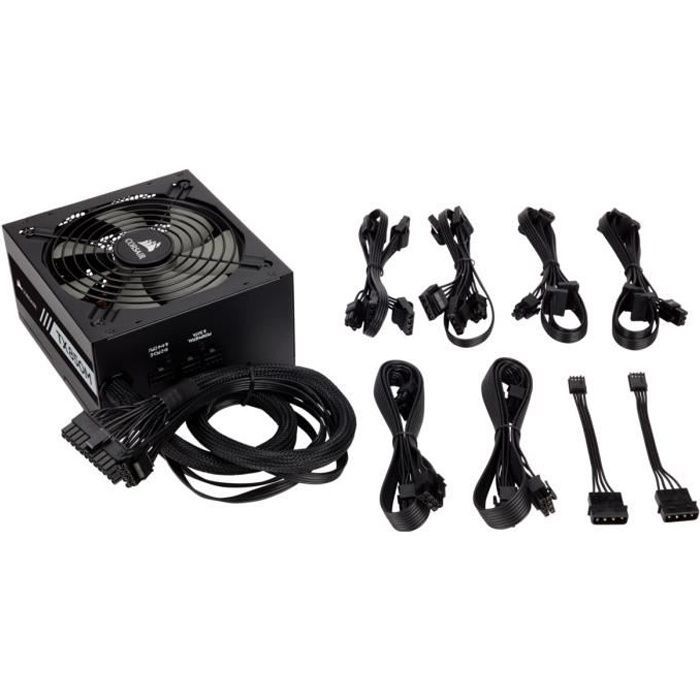 Noir Corsair RM850x Alimentation PC Modulaire Complet, 850 Watt, 80 PLUS Gold