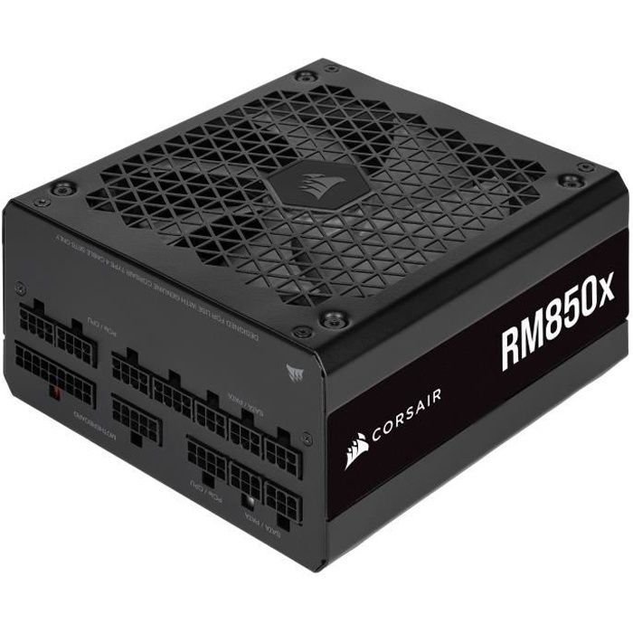 CORSAIR - RM850x - Bloc d'alimentation - 850 Watts - 80 PLUS Gold - Noir (CP-9020200-EU)