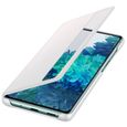 Smart Clear View Cover Blanc S20 FE-1