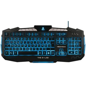 R/étro/éclairage RGB THE G-LAB Membrane Ultra r/éactive Clavier Gaming /à Haut rendement KEYZ-Iridium Disposition Italienne