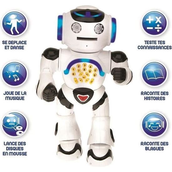 POWERMAN® - Mon Premier Robot Ludo-Éducatif (Français), sons et lumières - LEXIBOOK