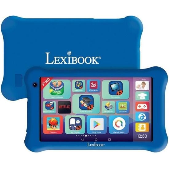 Tablette LexiTab® Master 7" LEXIBOOK - Contenu éducatif, interface personnalisée et housse de protection