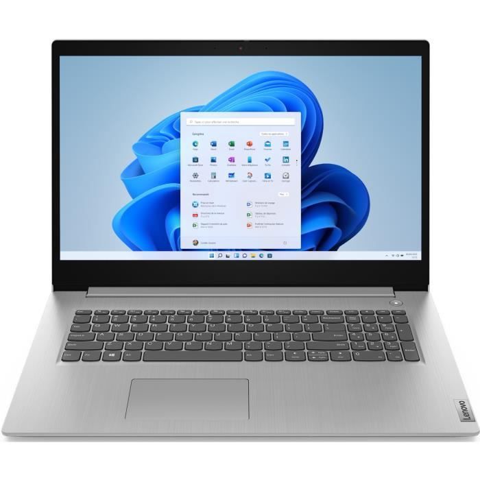 PC Portable Ultrabook – LENOVO IdeaPad 3 17ADA05 – 173HD – AMD 3050U – RAM 4Go – 256Go SSD – Windows 11 – AZERTY