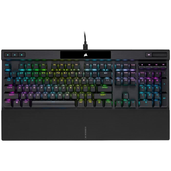 Clavier Gamer - AZERTY - CORSAIR - K70 RGB PRO - Mécanique - Touches PBT  Double Shot Pro - Cherry MX Rouge - Noir - (CH-9109410-FR) - Cdiscount  Informatique