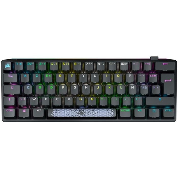 Corsair - Clavier Gaming Mécanique Sans Fil K70 Pro Mini RGB TKL