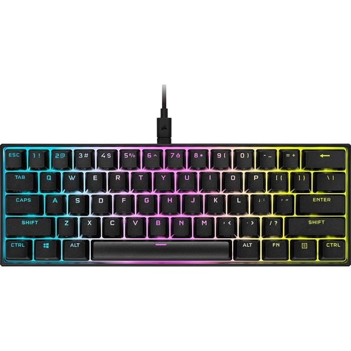 CORSAIR  Clavier gamer K65 Mini MX Red (CH-9194010-FR)