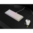 Clavier mécanique Gaming - CORSAIR - K65 RGB Mini 60% - Format compact - RGB - CHERRY MX Red - Blanc - (CH-9194110-FR)-2