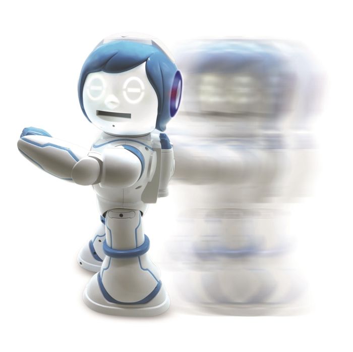 Lexibook Powerman Jr. – Robot Intelligent Interactif – Parle Allemand, Danse, Programme 40 Actions, Devine Les Animaux – Dès 3 Ans – Télécommande Incluse