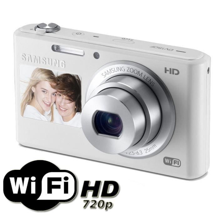 SAMSUNG DV150F Blanc - Compact WiFi 16.2MP Zoom 5x