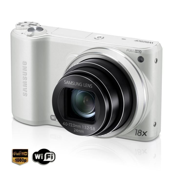 SAMSUNG WB250F Blanc - Compact 14.2 MP Wi-Fi