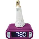 Réveil veilleuse digital LEXIBOOK - La Reine Des Neiges 2 - 3D lumineux et sonore - Blanc et violet - Enfant