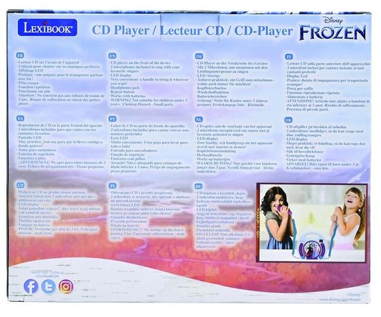 La Reine Des Neiges Disney Karaoke Lecteur Musique Pour Les Enfants