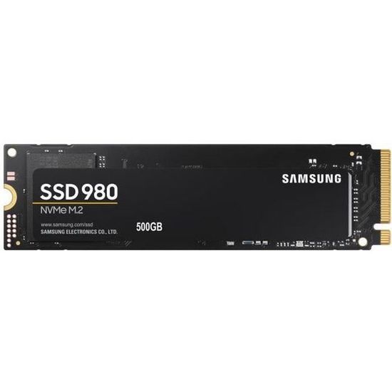 Disque SSD Interne - SAMSUNG - 980 - 500Go - M.2 NVMe (MZ-V8V500BW)