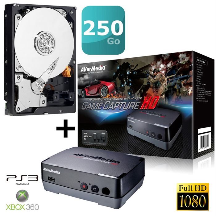 Avermedia Game Capture HD+ Disque Dur 250Go - Avermedia