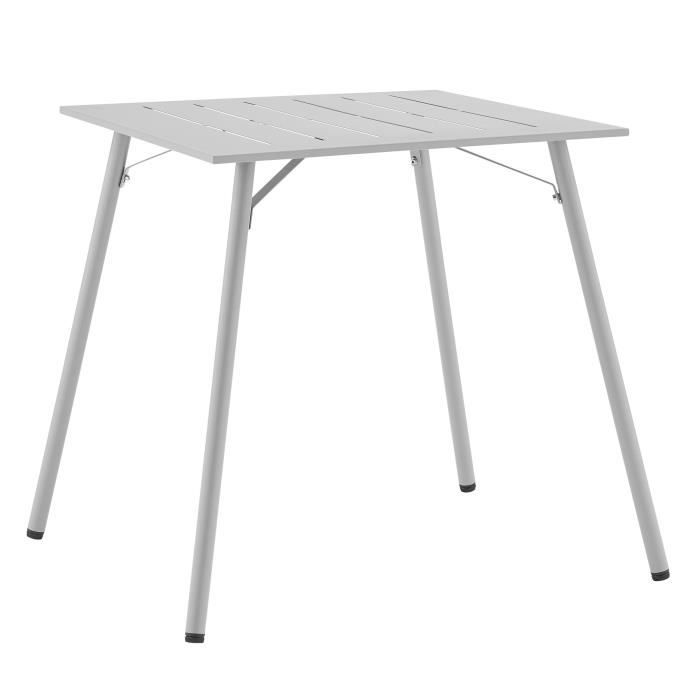 forme Sédatif analogique table de jardin aluminium largeur 70 cm parc