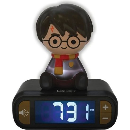 Réveil LED Harry Potter - 6 Couleurs Lumineuses - Avec Thermomètre - Licence Officielle