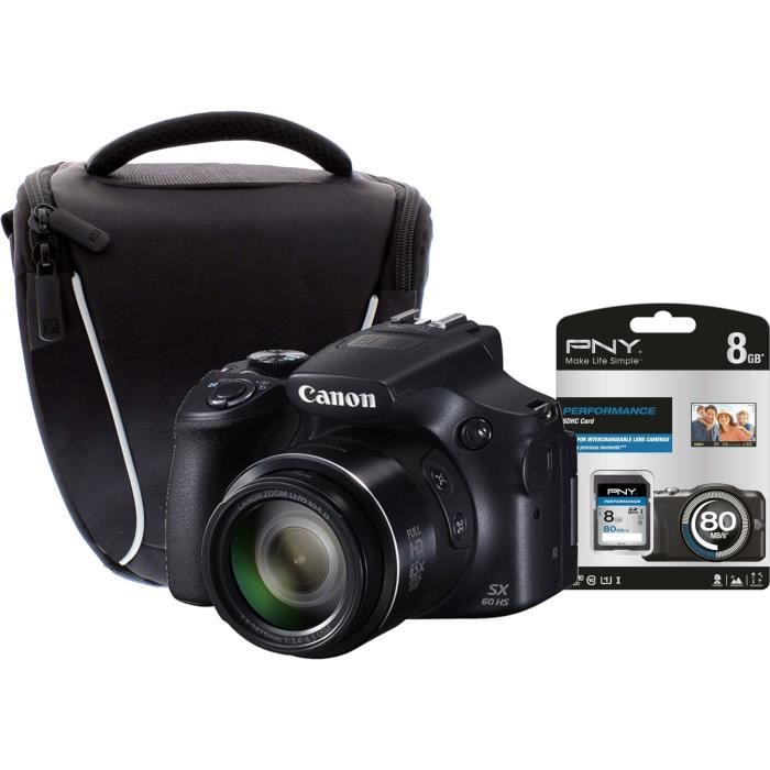 Canon Sx60 Hs Appareil Photo Numerique Noir Pny Carte Memoire