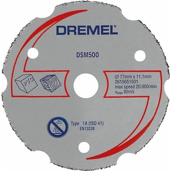 Dremel Disque Multi Usage Dsm500 Pour Dsm20 Achat Vente Accessoire Machine Disque Bois Platre 77mm Cdiscount