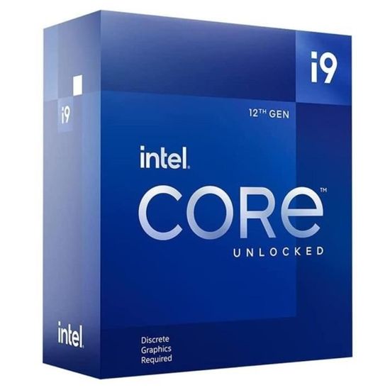 Processeur - INTEL Core i9-12900KF - 16 cœurs (8P+8E) - Socket LGA1700 - Chipset Série 600 - TDP125W  (BX8071512900KF)