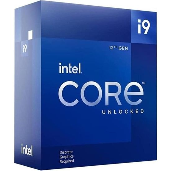 Processeur - INTEL Core i9-12900KF - 16 cœurs (8P+8E) - Socket LGA1700 - Chipset Série 600 - TDP125W  (BX8071512900KF)