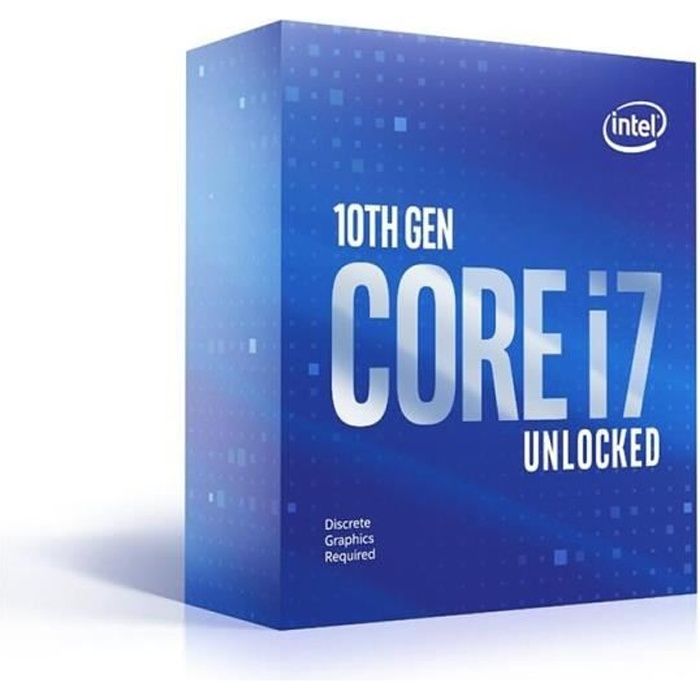 Processeur Intel Core i7-10700KF (BX8070110700KF) Socket LGA1200 (chipset Intel serie 400) 125W - Intel