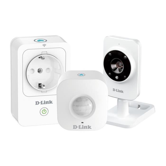 Mydlink Home Kit de démarrage Smart Home avec caméra IP DCS-935L + une prise intelligente et un détecteur de mouvements
