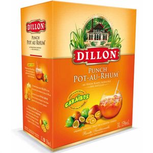 PUNCH-COCKTAIL PREPARE Bag in Box Punch Dillon Pot-au-Rhum 15% 300cl