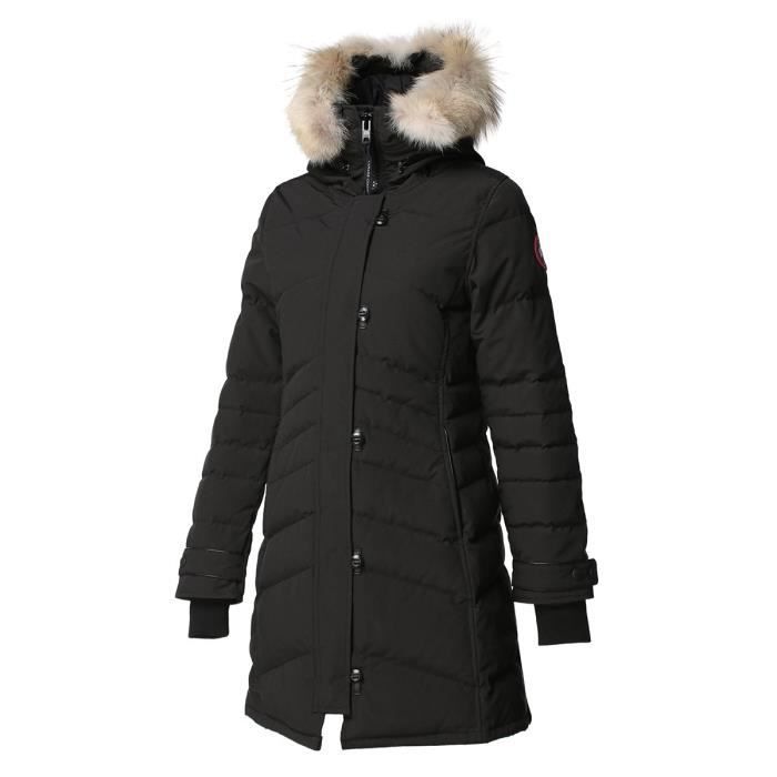 CANADA GOOSE Parka Capuche Lorette Noir Femme Noir Cdiscount