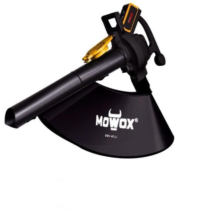 MOWOX Aspirateur souffleur broyeur de feuilles sans fil 40V - Livré sans batterie ni chargeur