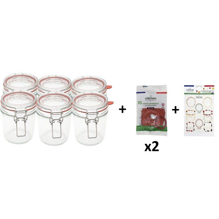 Bocaux à armature LE PRATIQUE 7586 500 ml Ø85 mm Pack de 6 - vue 2