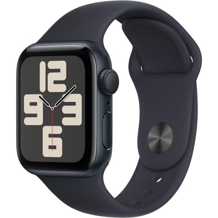 Apple Watch SE GPS - 40mm - Boîtier Midnight Aluminium - Bracelet Midnight Sport Band - S/M