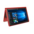 HP PC portable- x2 10n130nf - rouge -10,1'- 2Go de RAM - Windows 10 - Intel® Atom™ x5-Z8300  -Intel HD -Disque dur eMMC 32Go-1